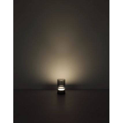Globo - LED Outdoor dimmable rechargeable touch table lamp LED/2W/3,7V 2700/4000/6500K 1200mAh IP44 grey