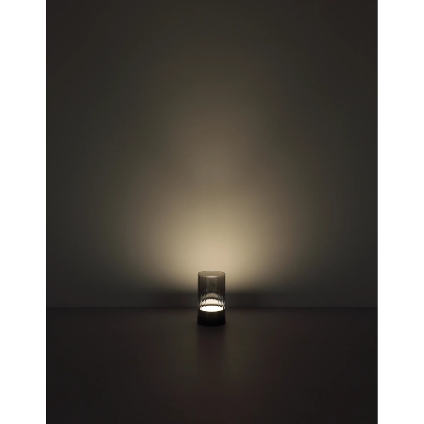 Globo - LED Outdoor dimmable rechargeable touch table lamp LED/2W/3,7V 2700/4000/6500K 1200mAh IP44 grey