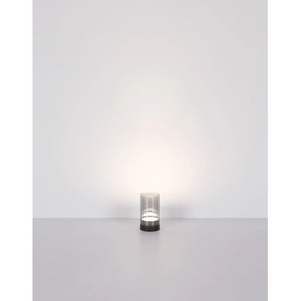 Globo - LED Outdoor dimmable rechargeable touch table lamp LED/2W/3,7V 2700/4000/6500K 1200mAh IP44 grey