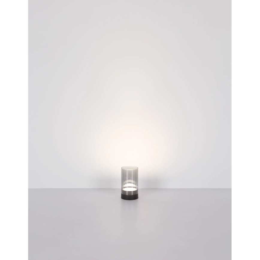 Globo - LED Outdoor dimmable rechargeable touch table lamp LED/2W/3,7V 2700/4000/6500K 1200mAh IP44 grey