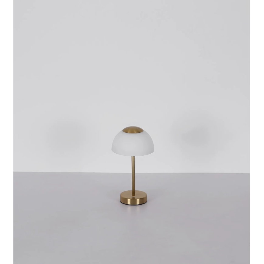 Globo - Dimmable Rechargeable LED Table Lamp LED/2.5W/5V 1800 mAh 2700K/4000K/6500K Brass