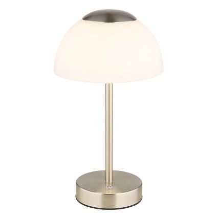 Globo - LED Dimmable rechargeable table lamp LED/2,5W/5V 1800mAh 2700K/4000K/6500K matte chrome