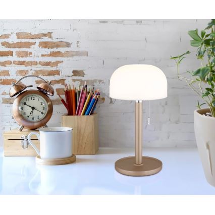 Globo - LED Rechargeable table lamp LED/1,5W/3,7V 3000/4200/6000K 1800mAh brown