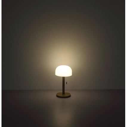 Globo - LED Rechargeable table lamp LED/1,5W/3,7V 3000/4200/6000K 1800mAh brown