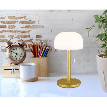 Globo - LED Rechargeable table lamp LED/1,5W/3,7V 3000/4200/6000K 1800mAh brass
