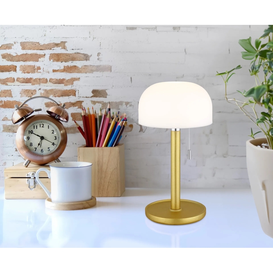 Globo - LED Rechargeable table lamp LED/1,5W/3,7V 3000/4200/6000K 1800mAh brass