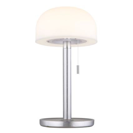 Globo - LED Rechargeable table lamp LED/1,5W/3,7V 3000/4200/6000K 1800mAh silver