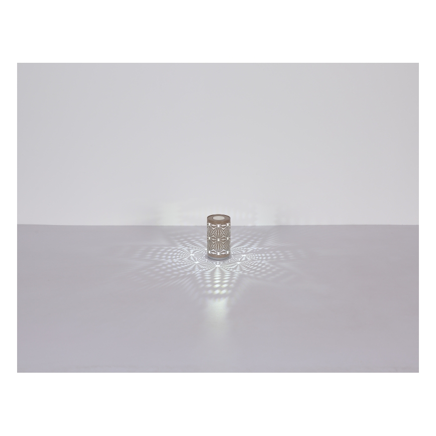 Globo - LED RGB Touch rechargeable table lamp LED/1W/5V 500 mAh brown