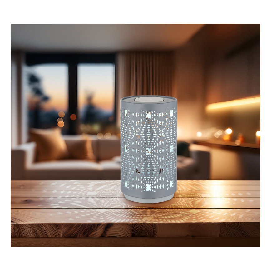 Globo - LED RGB Touch rechargeable table lamp LED/1W/5V 500 mAh grey