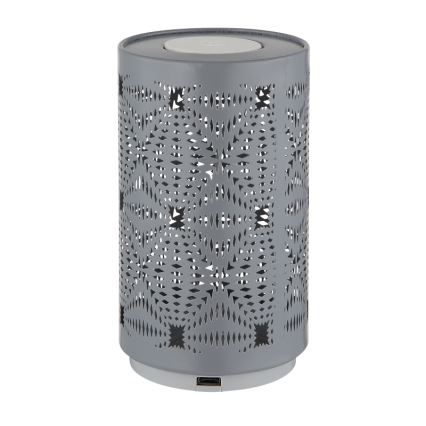 Globo - LED RGB Touch rechargeable table lamp LED/1W/5V 500 mAh grey