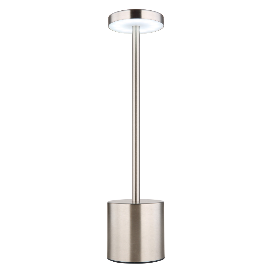Globo - LED Dimmable touch table lamp LED/1,2W/3,7V 2000K/3500K/7000K 1200 mAh USB matte chrome