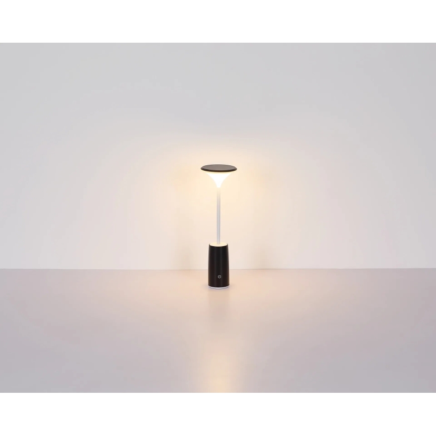 Globo - LED Dimmable rechargeable touch table lamp LED/1,2W/3,7V 3000K 1500mAh black