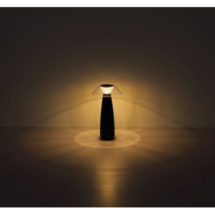 Globo - LED Dimmable rechargeable touch table lamp LED/1W/3,7V 3000K 1200mAh black