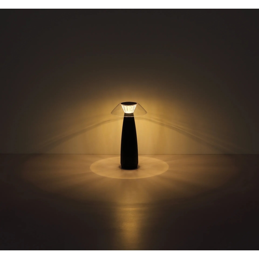 Globo - LED Dimmable rechargeable touch table lamp LED/1W/3,7V 3000K 1200mAh black