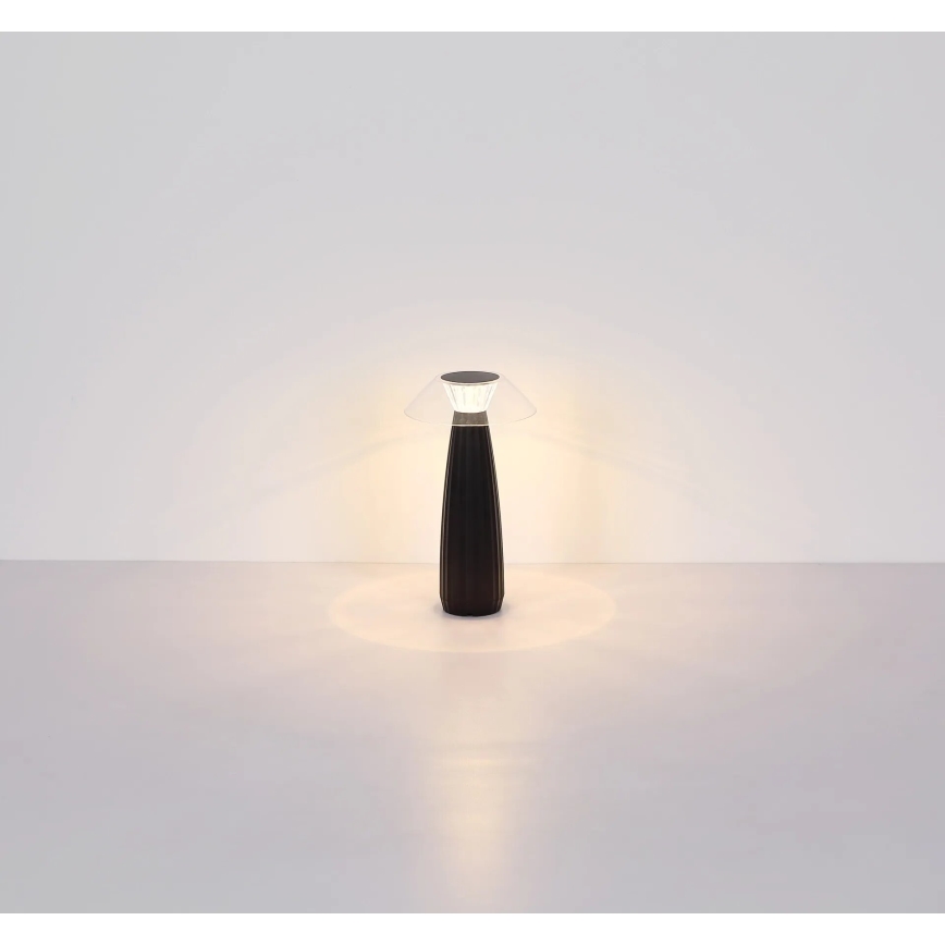 Globo - LED Dimmable rechargeable touch table lamp LED/1W/3,7V 3000K 1200mAh black
