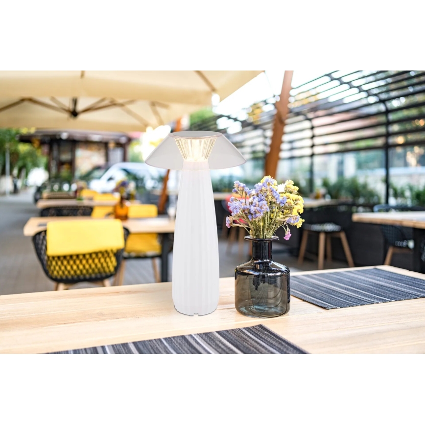 Globo - LED Dimmable rechargeable touch table lamp LED/1W/3,7V 3000K 1200mAh white