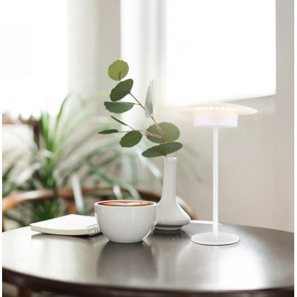 Globo - LED Outdoor rechargeable touch table lamp LED/3W/3,7V 1800/2700/3000K IP44 1800 mAh white