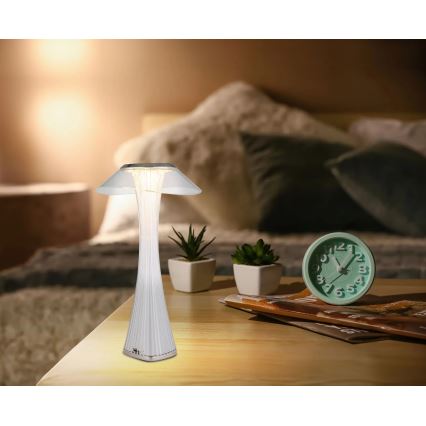 Globo - LED Dimmable rechargeable table lamp LED/2,5W/3,7V 1200mAh 2700K/4500K/6500K white