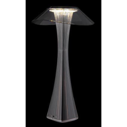 Globo - LED Dimmable rechargeable table lamp LED/2,5W/3,7V 1200mAh 2700K/4500K/6500K black