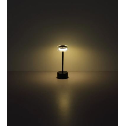 Globo - LED Dimmable rechargeable touch table lamp LED/2,5W/3,7V 2700/4000/6500K 1800mAh black