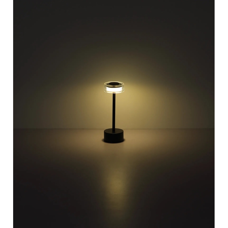 Globo - LED Dimmable rechargeable touch table lamp LED/2,5W/3,7V 2700/4000/6500K 1800mAh black