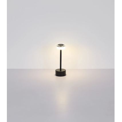 Globo - LED Dimmable rechargeable touch table lamp LED/2,5W/3,7V 2700/4000/6500K 1800mAh black