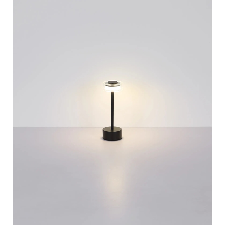 Globo - LED Dimmable rechargeable touch table lamp LED/2,5W/3,7V 2700/4000/6500K 1800mAh black