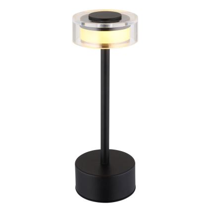 Globo - LED Dimmable rechargeable touch table lamp LED/2,5W/3,7V 2700/4000/6500K 1800mAh black