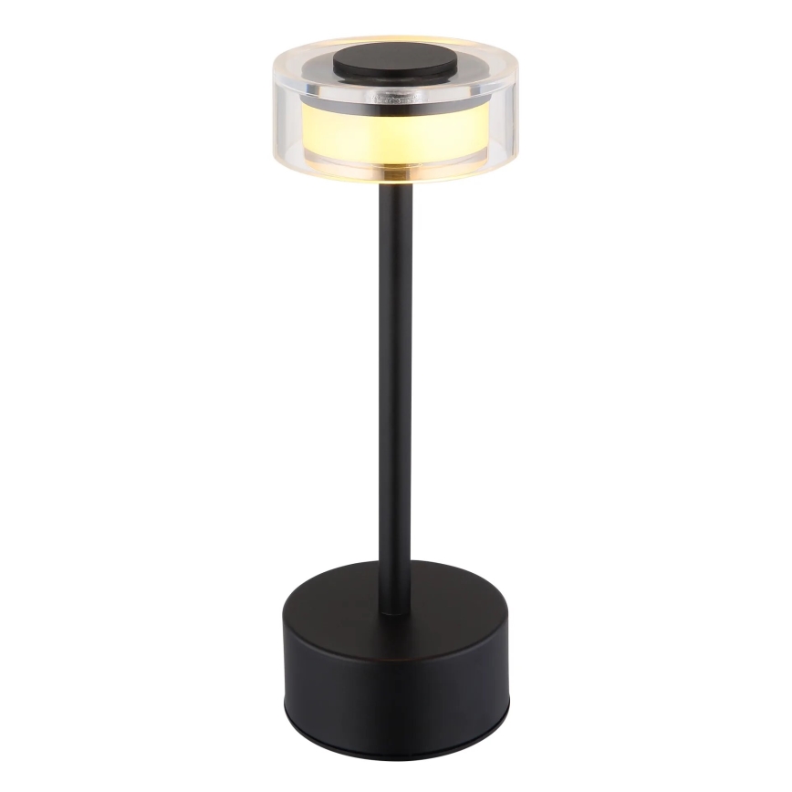Globo - LED Dimmable rechargeable touch table lamp LED/2,5W/3,7V 2700/4000/6500K 1800mAh black