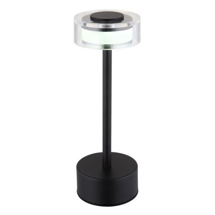 Globo - LED Dimmable rechargeable touch table lamp LED/2,5W/3,7V 2700/4000/6500K 1800mAh black