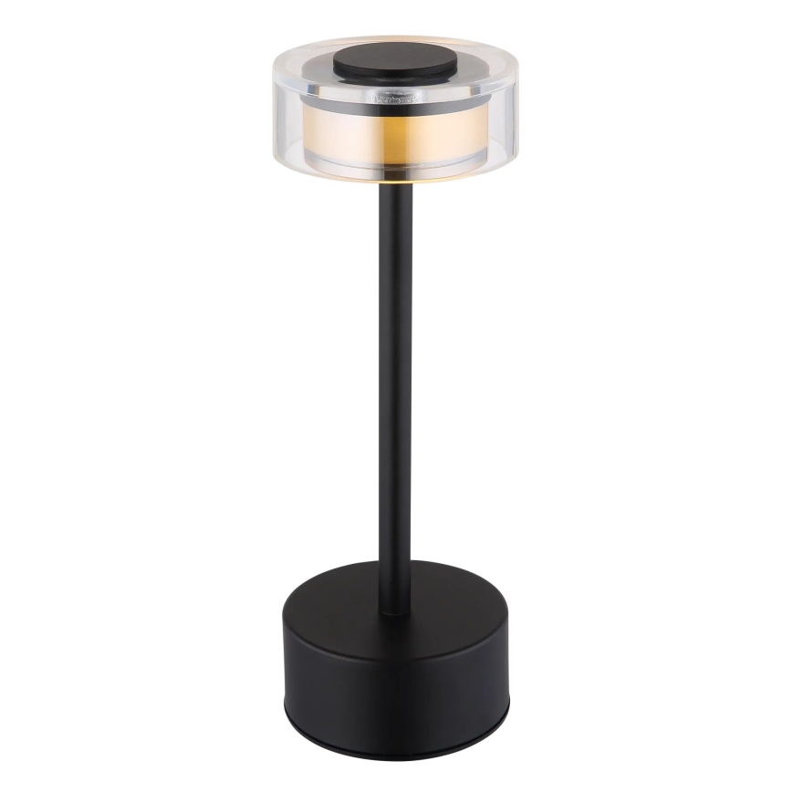 Globo - LED Dimmable rechargeable touch table lamp LED/2,5W/3,7V 2700/4000/6500K 1800mAh black
