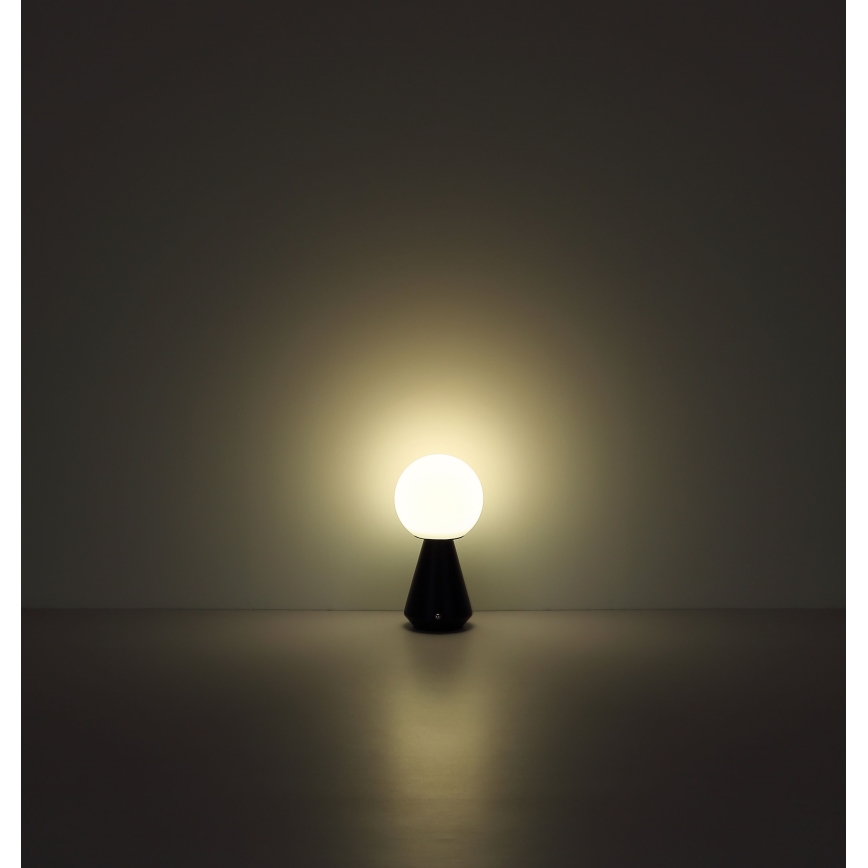 Globo - LED Dimmable touch outdoor table lamp LED/1,5W/5V 3000/4500/6500K 1800 mAh IP41 matte chrome