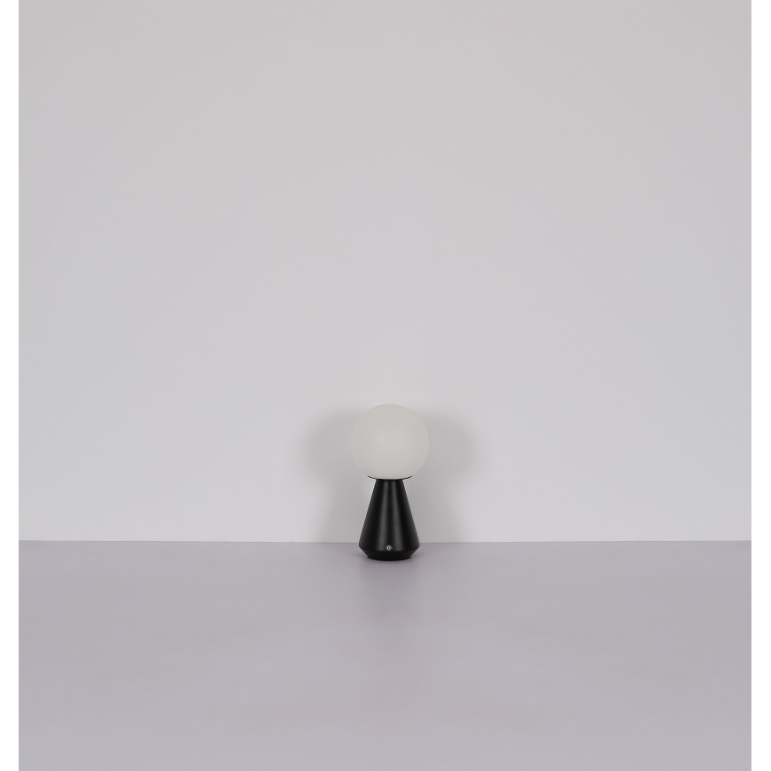Globo - LED Dimmable touch outdoor table lamp LED/1,5W/5V 3000/4500/6500K 1800 mAh IP41 black