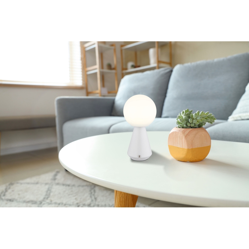 Globo - LED Dimmable touch outdoor table lamp LED/1,5W/5V 3000/4500/6500K 1800 mAh IP41 white