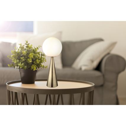 Globo - Table lamp 1xE27/40W/230V brass