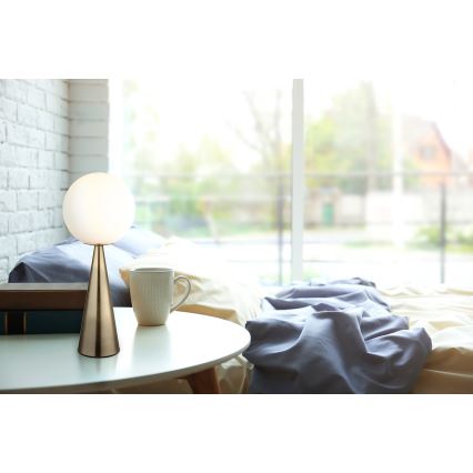 Globo - Table lamp 1xE27/40W/230V brass