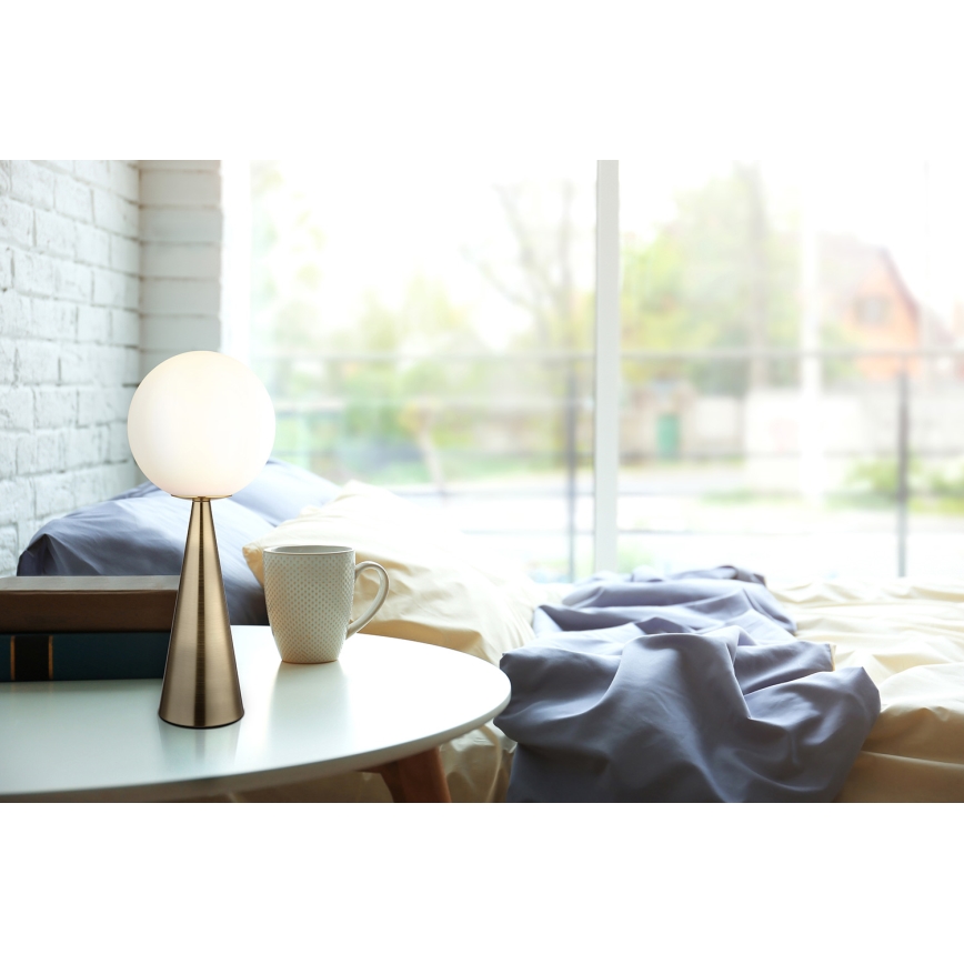 Globo - Table lamp 1xE27/40W/230V brass