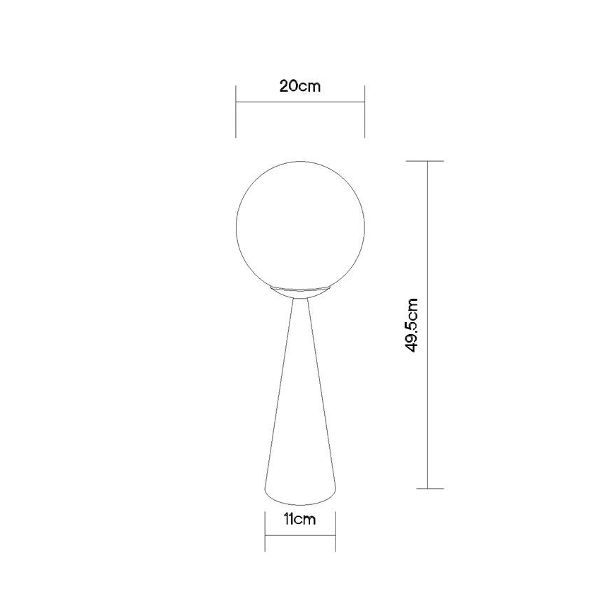 Globo - Table lamp 1xE27/40W/230V brass