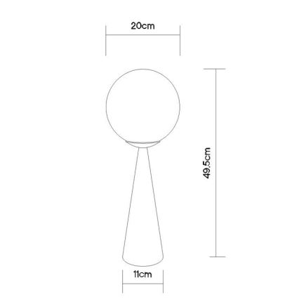 Globo - Table lamp 1xE27/40W/230V matte chrome