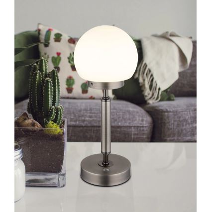 Globo - LED Dimmable rechargeable touch table lamp LED/2,5W/5V 1800mAh 2700/4000/6500K anthracite