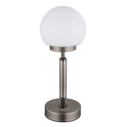 Globo - LED Dimmable rechargeable touch table lamp LED/2,5W/5V 1800mAh 2700/4000/6500K anthracite