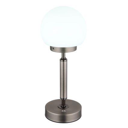 Globo - LED Dimmable rechargeable touch table lamp LED/2,5W/5V 1800mAh 2700/4000/6500K anthracite