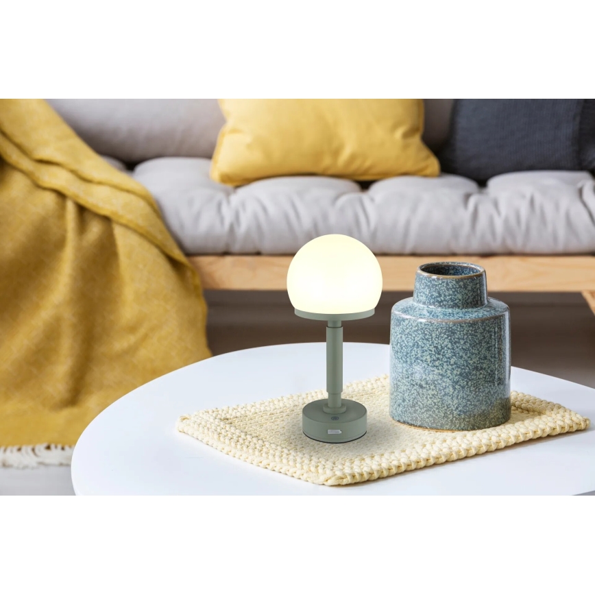 Globo - LED Dimmable rechargeable touch table lamp LED/2,5W/5V 1800mAh 2800K green