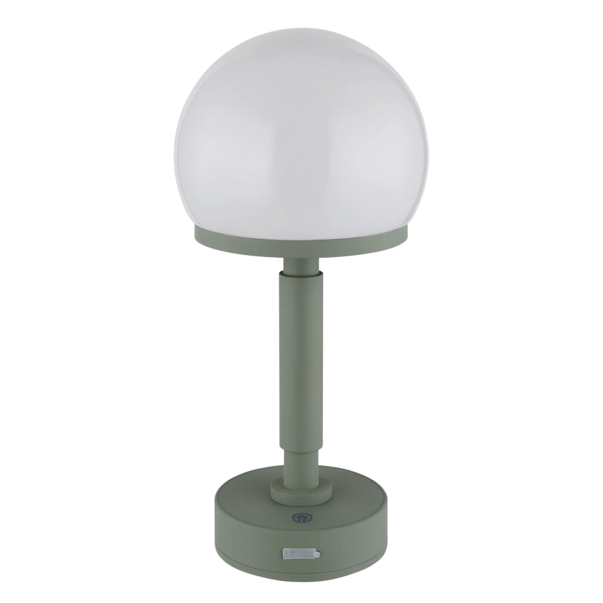 Globo - LED Dimmable rechargeable touch table lamp LED/2,5W/5V 1800mAh 2800K green