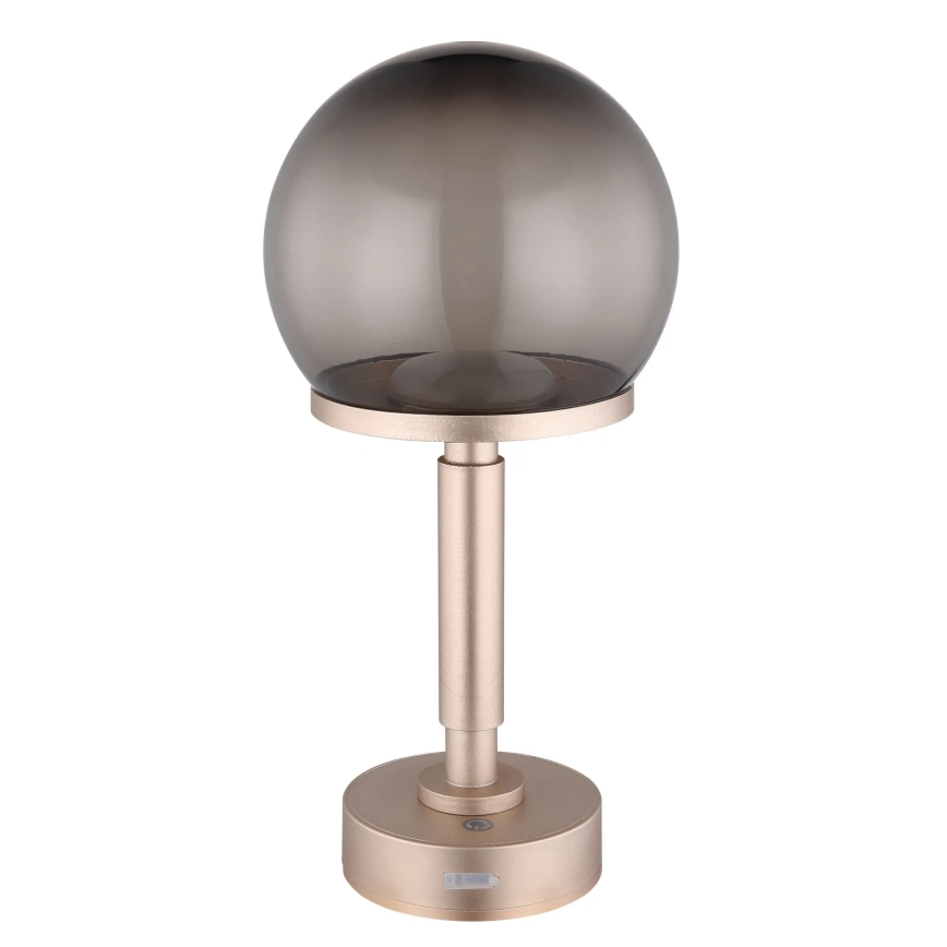 Globo - LED Dimmable rechargeable touch table lamp LED/2,5W/5V 1800mAh 2700/4000/6500K rose gold