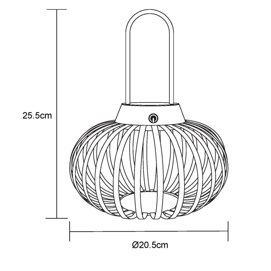 Globo - Dimmable Touch Rechargeable LED Table Lamp LED/1W/3,7V 1500 mAh
