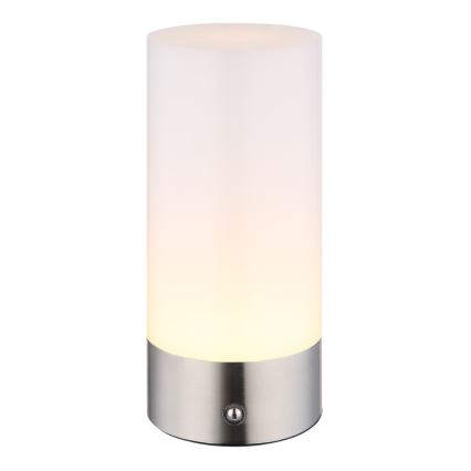 Globo - LED RGBW Dimmable touch outdoor table lamp LED/1,8W/5V 1500 mAh IP44 matte chrome