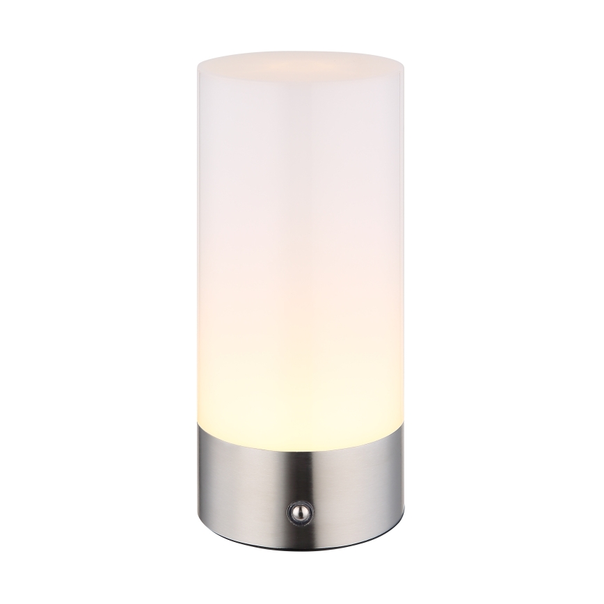 Globo - LED RGBW Dimmable touch outdoor table lamp LED/1,8W/5V 1500 mAh IP44 matte chrome