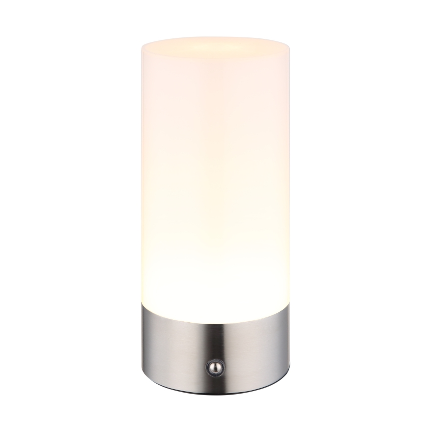 Globo - LED RGBW Dimmable touch outdoor table lamp LED/1,8W/5V 1500 mAh IP44 matte chrome