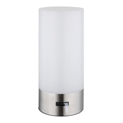 Globo - LED RGBW Dimmable touch outdoor table lamp LED/1,8W/5V 1500 mAh IP44 matte chrome